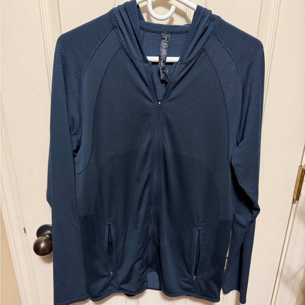 lululemon athletica Men's Deep Blue Zip-Up hoodie